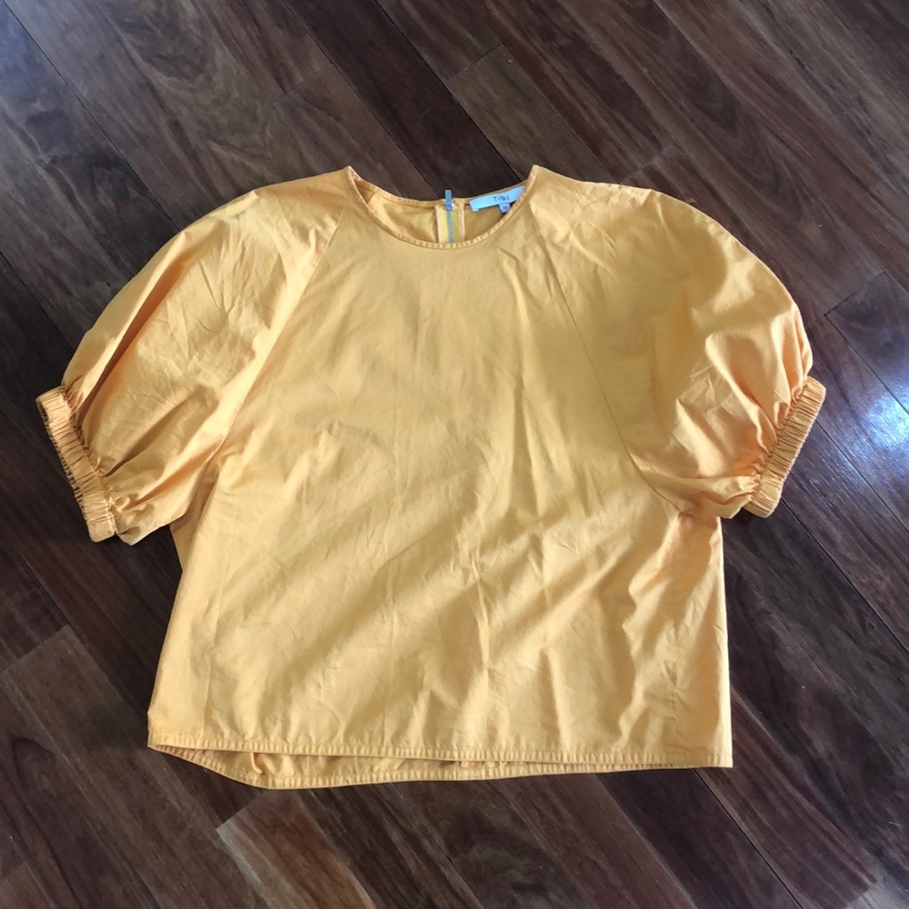 Tibi poplin top
